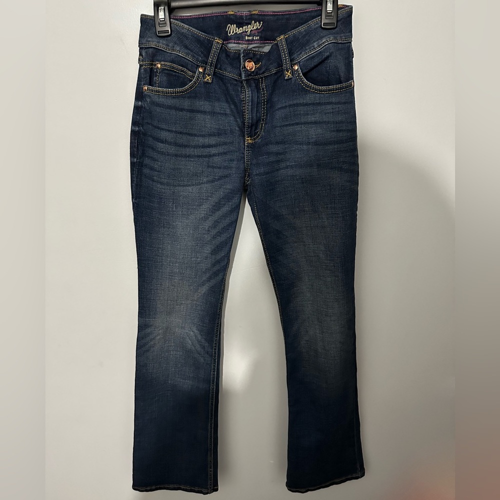 Wrangler Dark Blue Boot Cut Women's Jeans NWOT NEVER WORN